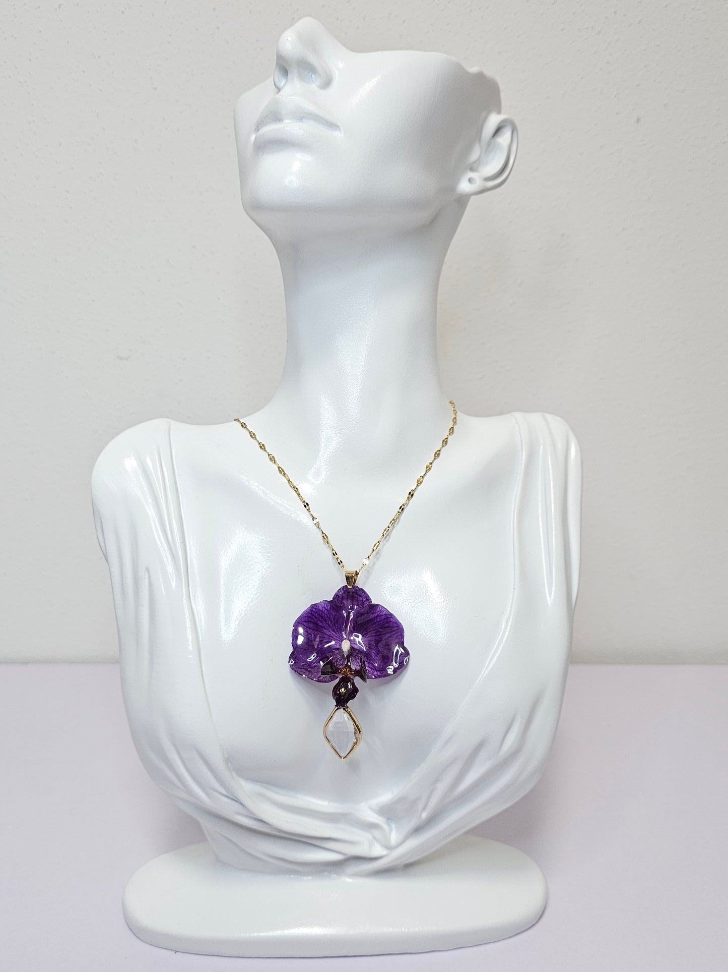 Collar Mini Orquídea Morada