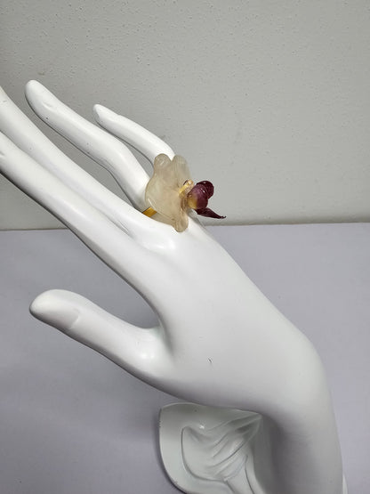 Anillo Orquídea Blanca