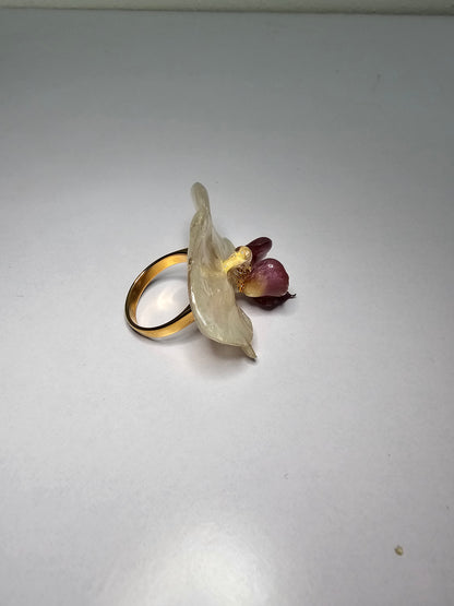 Anillo Orquídea Blanca
