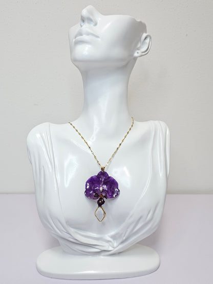 Collar Mini Orquídea Morada