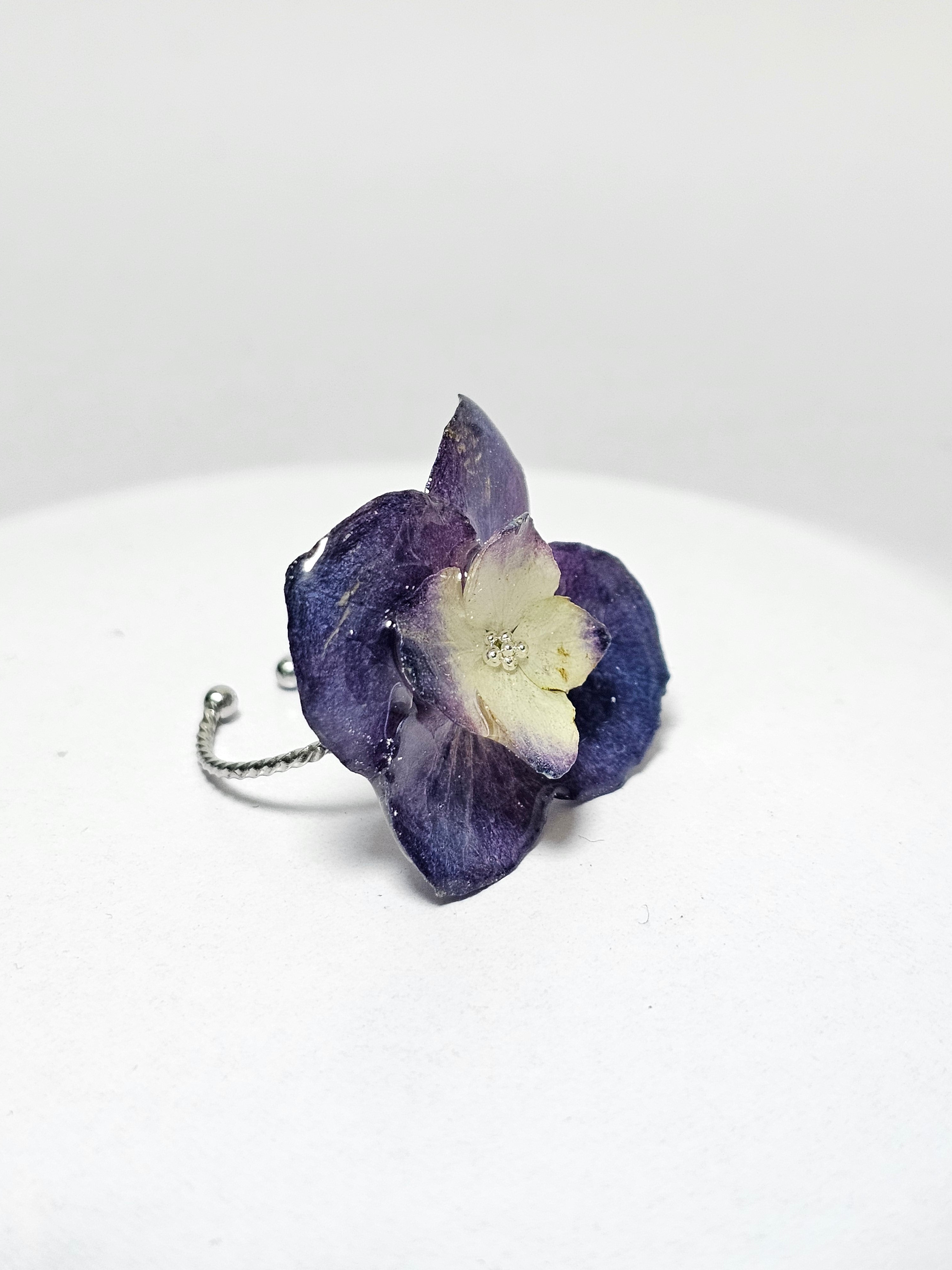 Anillo Hortensia Morada