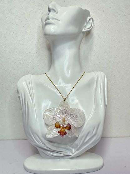 Collar Orquídea Moteada