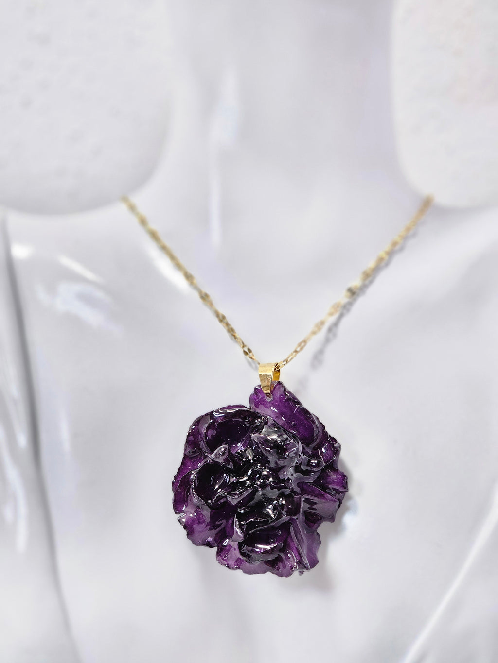 Collar Clavel Morado
