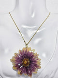 Collar Margarita Amarillo Morada