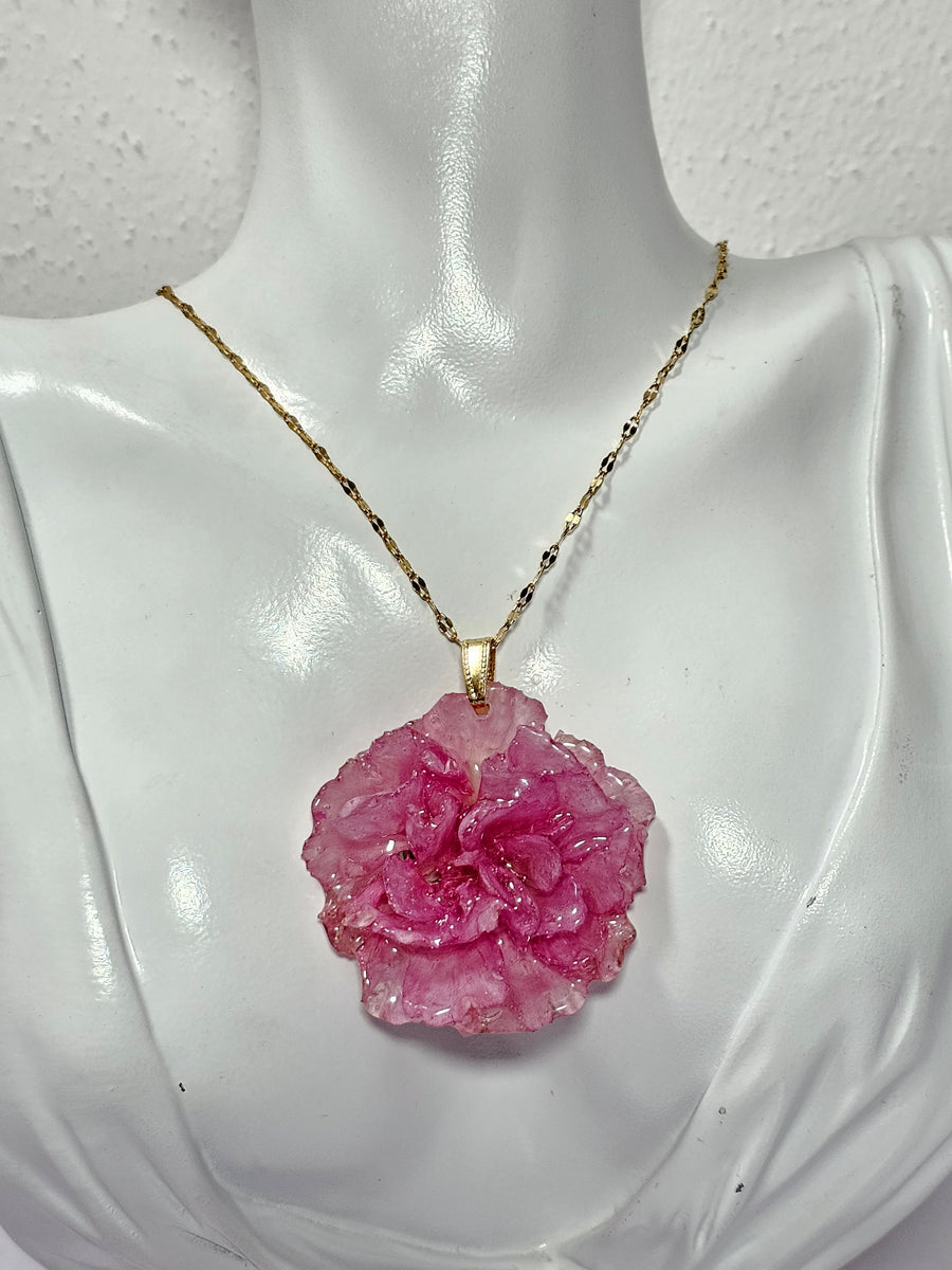 Collar de Clavel Rosa