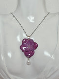 Collar Hortensia Rosa