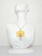 Collar Mini Orquídea Amarilla