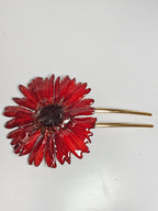 Peineta Gerbera Roja