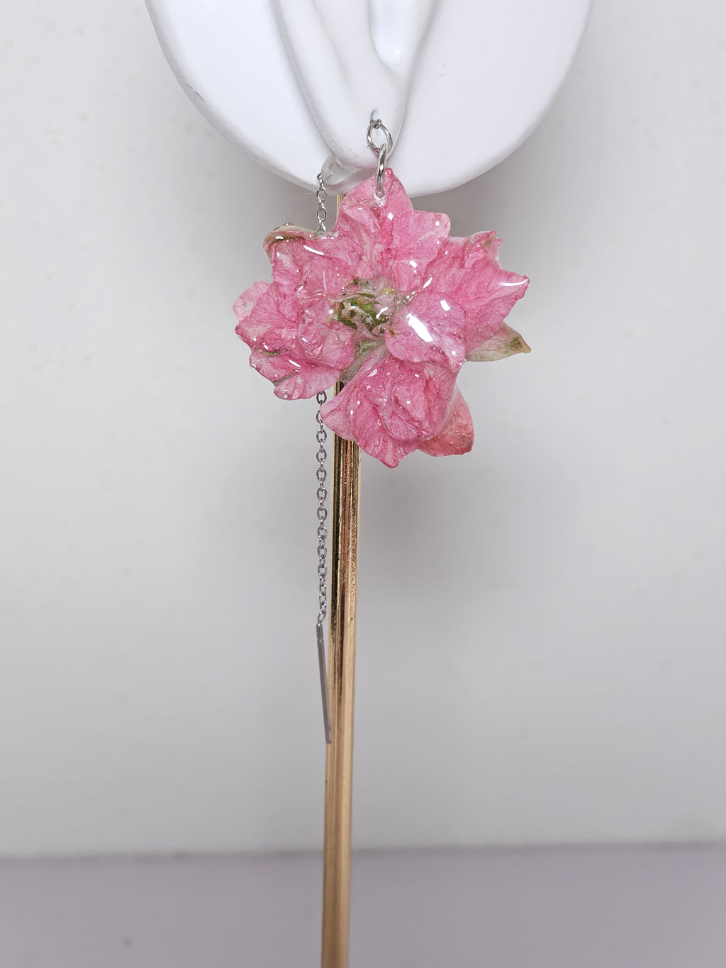 Aretes Espuela de Caballero Rosa