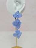 Aretes Hortensia Azul