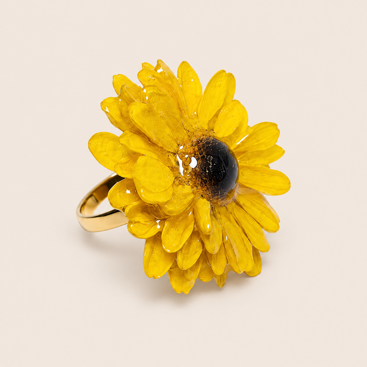 Anillo de Mini Girasol