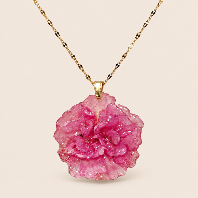 Collar de Clavel Rosa