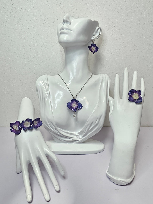 Conjunto de Hortensia Morada