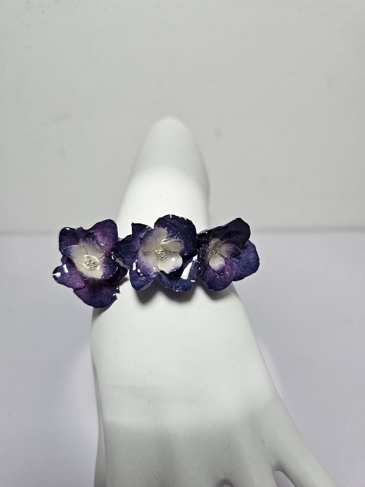 Pulsera de Hortensia Morada
