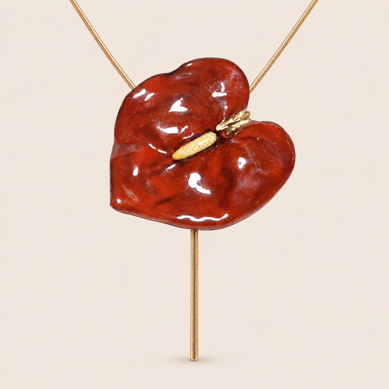 Collar de Anturio Rojo