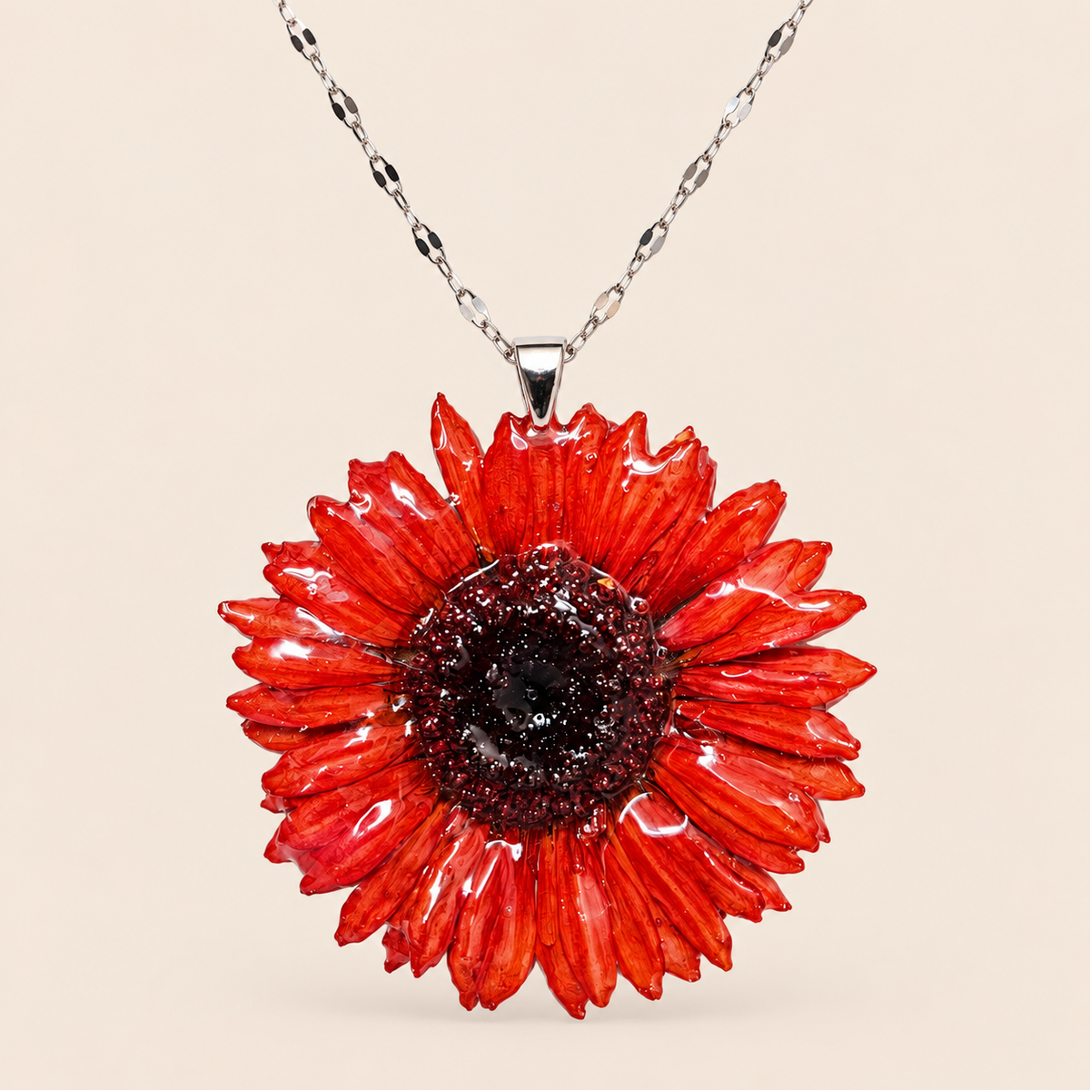 Collar de Gerbera Naranja
