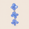 Aretes de Hortensia Azul