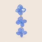 Aretes de Hortensia Azul