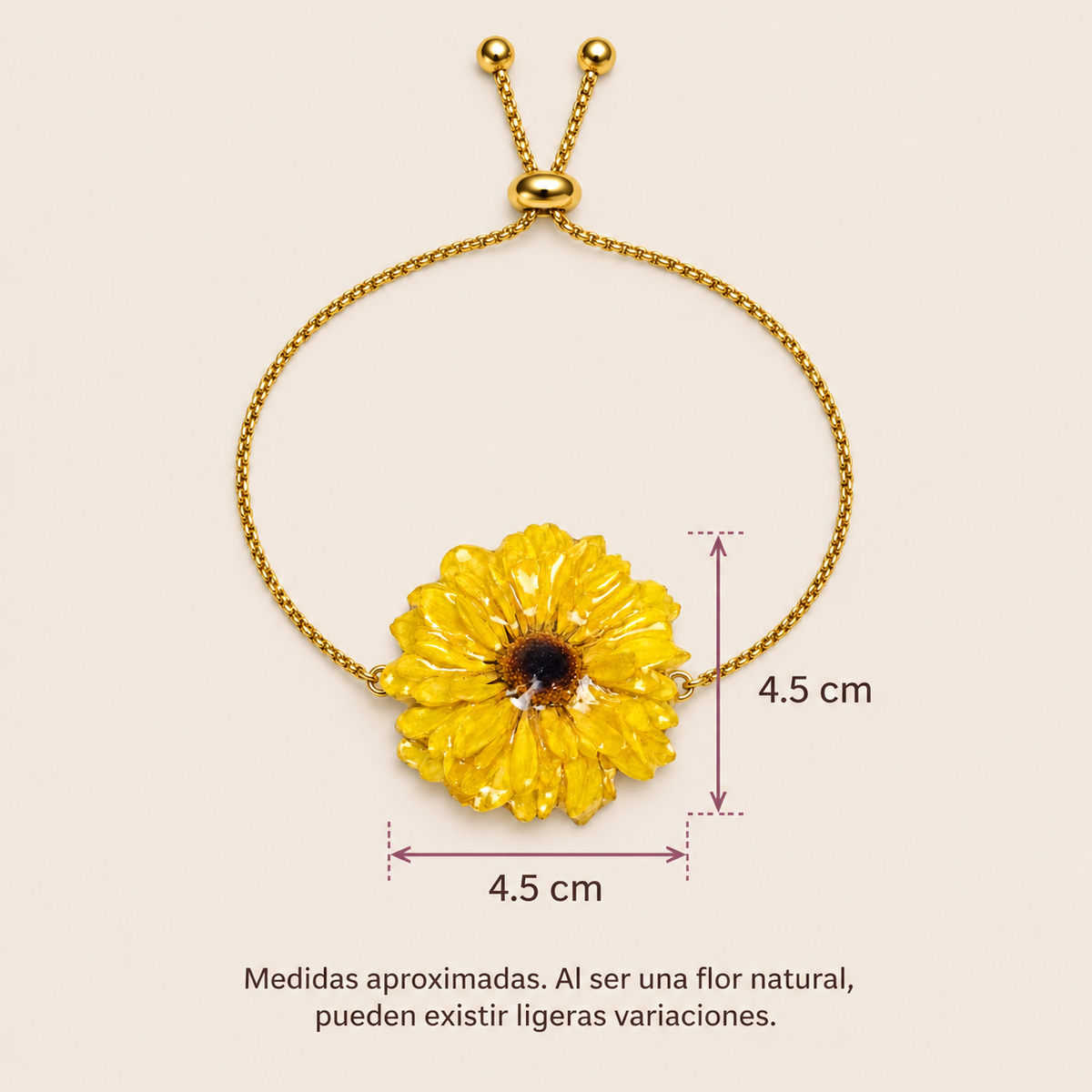 Pulsera de Mini Girasol