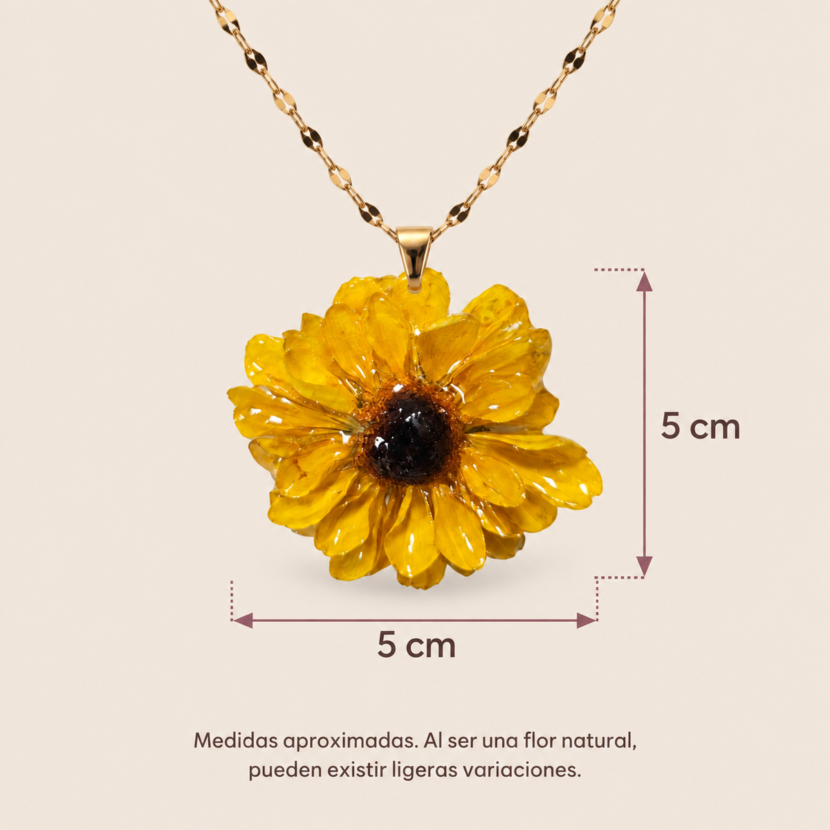 Collar de Mini Girasol