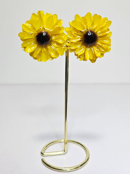 Aretes mini girasol