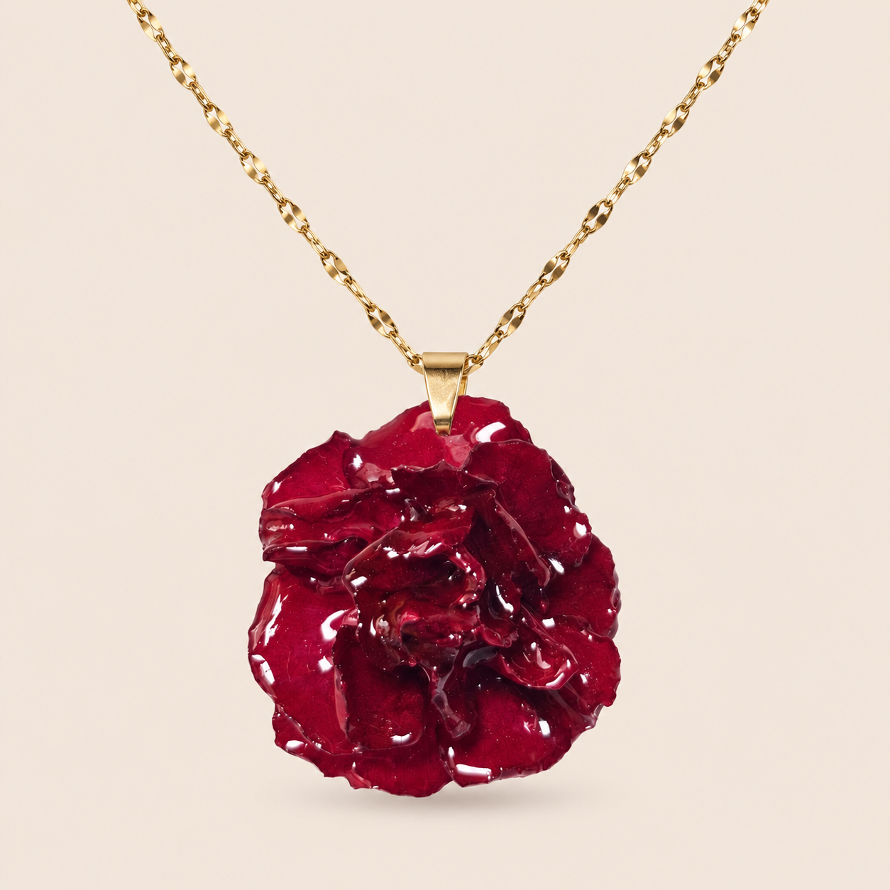 Collar de Clavel Rojo