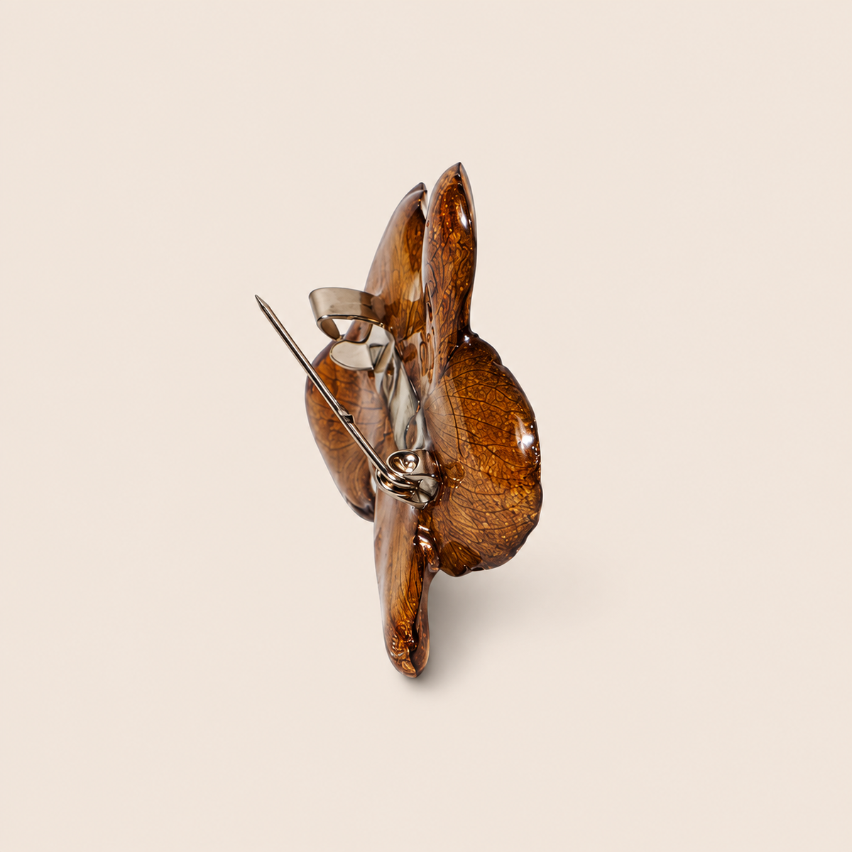 Broche Mini Orquídea Café