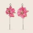 Aretes de Espuela de Caballero Rosa