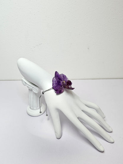 Pulsera Mini Orquídea Morada