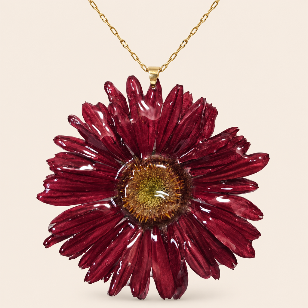 Collar de Gerbera Roja