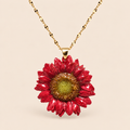 Collar de Mini Gerbera Rosa