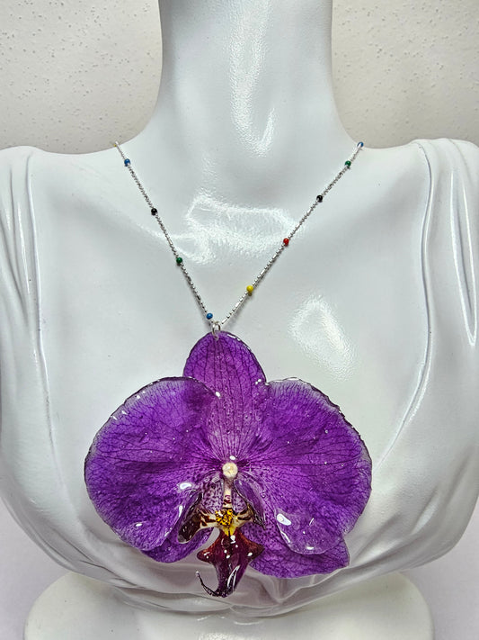 Collar Orquídea Morada