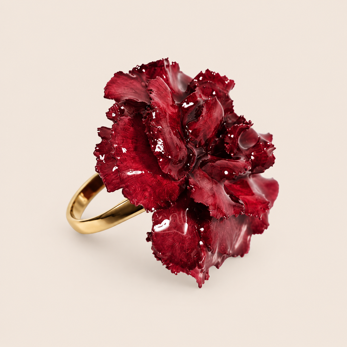Anillo de Clavel Rojo