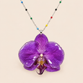 Collar de Orquídea Morada