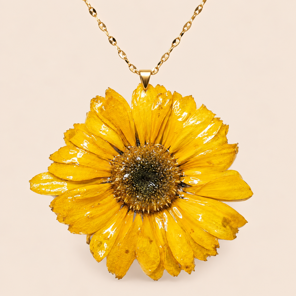 Collar de Gerbera Amarilla