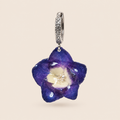 Aretes de Hortensia Morada